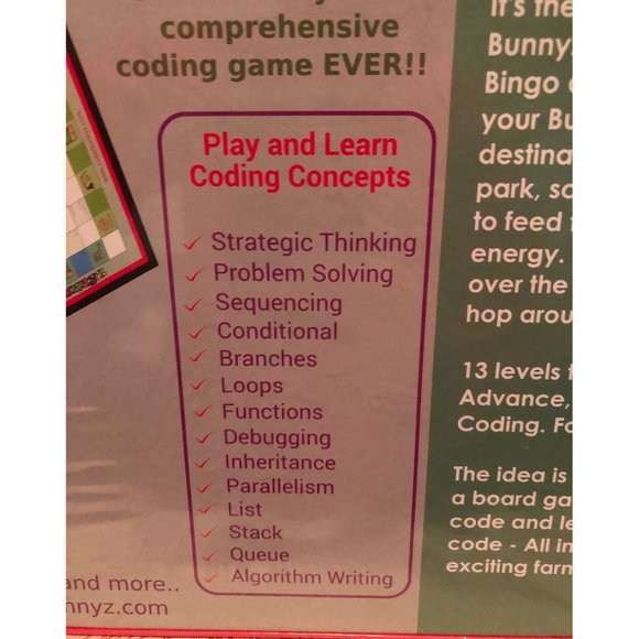 Coder bunnyz board game NEW - Picture 2 of 3